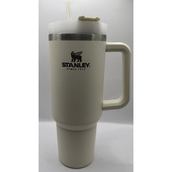 Stanley Other - Stanley 40oz Quencher Tumbler Cream Stainless Steel Handle Cup Hydration